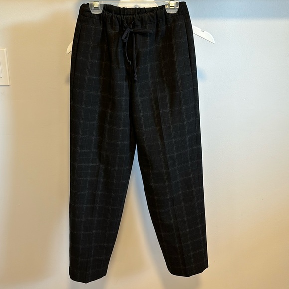 Babaton Pants - The Group Babaton Jimmy Plaid Drawstring pants.
